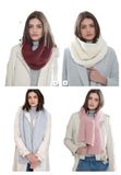 King Cole Dames Chunky Breipatroon Womens Winter Snoods & Sjaals (5184)