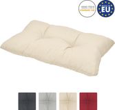 Beautissu loungekussen XLuna – rugkussen natuur 70x40 cm