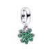 Pandora Moments Dames Bedel Zilver - Groen Zilverkleurig