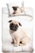 DREAMEE Dekbedovertrek Mops 140 x 200 cm