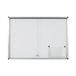 Bi-Office Exhibit Extra Magnetische Displaykast, 6xA4, Gelakte Stalen Oppervlakte, Glazen Deur, Aluminium Frame