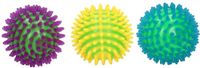 Merkloos Stuiterbal spikey met licht 9cm