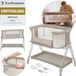 Lionelo Luna - Babybedje - Co-sleeper - Beige - 2 in 1 - 9 kg - Inclusief matras - Verstelbaar