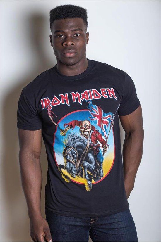 de.phononet Iron Maiden - Euro Tour Heren T-shirt - M - Zwart