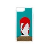 Coco Dávez transparante hoes met gekleurde glitter uit de Faceless/Bowie-collectie, exclusief design