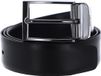 JOOP! Leren Riem Adjustable Coll. Belt 3,5 CM W85 Black-D`Blue Zwart Donkerblauw