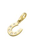 Giorgio Martello Milano Giorgio Martello Bedel Hoefijzer Zirkonia 925 Sterling Zilver Geelgoud Verguld