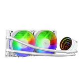 VoltShine MLONE240W koeling met witte RGB-ventilator, 240 mm, hoog vermogen en stil