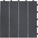 Ribimex – Dalle de terrasse en caoutchouc recyclé gris 45x45 cm – Système Quick-click – Surface antidérapante – Résistance au gel et UV