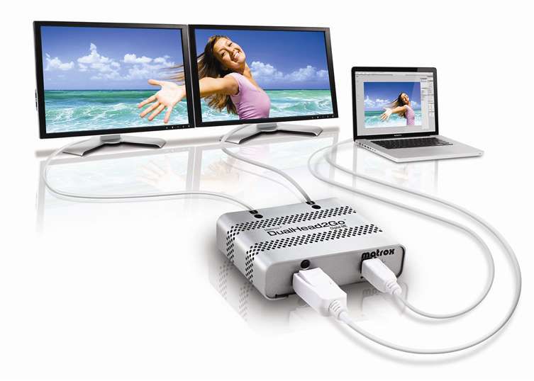 Matrox DualHead2Go Digital ME DisplayPort to 2x DVI-D
