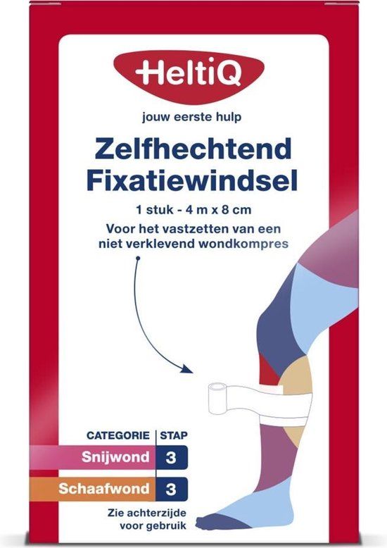 HeltiQ Zelfhechtend Windsel 4mx8cm - Wit