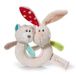 NICI Couple ring rattle Rabbit Tilli & Bear Taps 15 x 8 cm