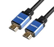 Câble HDMI Diffusion, fiche vers fiche, 2.1, nylon, tressé, 1 m, compatible 8 K
