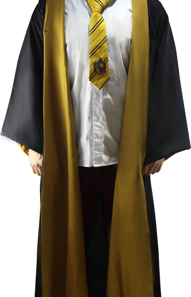 Harry Potter - Hufflepuff Wizard Robe (L) - Zwart/Geel