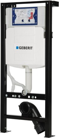Geberit UP320 inbouwreservoir met Plieger frame - frontbediening - dual flush - met isolatiemat