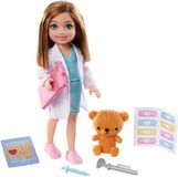 Barbie Mattel Barbie Chelsea Can Be Dokter - 15 cm Pop met Outfit en Accessoires