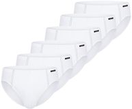 Schiesser Heren supermini 6 pack Cotton Essential Wit