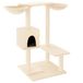 Meuble pour chat avec poteaux à gratter 82 cm couleur crème