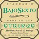 D'Addario J86 snarenset voor bajo sexto