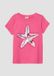 s.Oliver T-shirt met pailletten, korte mouw, ronde hals, 100% katoen, roze, maat 92/98