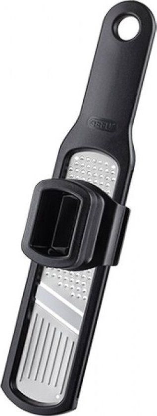 GEFU Rafino Knoflookrasp en Snijder - Zilver/Zwart