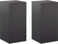 vidaXL Plantenstandaard 2 stuks Zwart 40 x 40 x 80 cm Staal