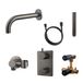 Wiesbaden Caral 01 Gunmetal Inbouw Badkraan Set
