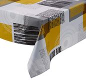 Nydel Magic Ethnic tafelkleed, acrylcoating, 160 x 250 cm, graniet