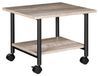 Support imprimante chariot mobile - 48,5 x 40 x 36,5 cm - Gris et noir