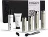 LAYZIN Skin Restarting Fundamentals Box – Complete Microneedling Kit voor Gezicht & Hals – 0,35 & 0,55 mm Dermarollers + Exfoliërende Scrub, 2 Serums, Masker, Cleansing Spray Anti-Aging, Rimpelvermindering, Hyperpigmentatie & Huidverjonging – Vegan