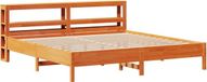 vidaXL Bedframe Massief Grenenhout Wasbruin 200x200 cm