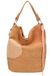 Fritzi Olga Limited Happy Flocked Heritage Soft Chestnut Hobo Handtas Kunstleer Damestas Schoudertas Vegan Flockdetails Koordhanger Grote Capaciteit Tote Bag Festivaltas 37 x 27 x 17 cm – Bruin