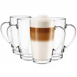 Glasmark Alex Set van 4 Glazen Mokken met Handvat - 400ml
