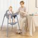 Coast Chaise haute Coast 4-en-1 - convertible en chaise pour tout-petits et rehausseur - plateau et repose-pieds réglables - gris