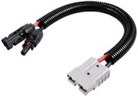 TRU COMPONENTS Fiche haute tension vers fiche PV type A TC-12195716 Noir, Rouge