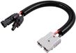 TRU COMPONENTS Fiche haute tension vers fiche PV type A TC-12195716 Noir, Rouge