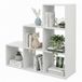 Merkloos Relaxdays Vakkenkast - 97,5 x 97,5 x 29 cm - wit