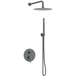 Balneo Système De Douche Avec Pommeau De Pluie Gun Metal Gris Foncé Acier Inoxydable Mitigeur De Douche Avec Douchette Cascade