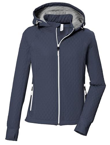 killtec Dames hybride jas met capuchon KOS 374 WMN JCKT - blauwgrijs - maat 38