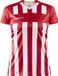 Craft Progress 2.0 Stripe Shirt Korte Mouw Dames - Rood / Wit | Maat: XS