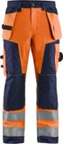 Blåkläder Werkbroek High Vis 1568-1811 - High Vis Oranje/Marineblauw - C48