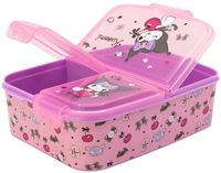 Storline Kuromi Broodtrommel met Vakken - Lunchbox voor Kinderen met 3 Compartimenten - Roze