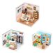 StarTech DIY Miniatuurhuis Café en Energiezaak - Bouwpakket DW001-002-003 - 3-delige set