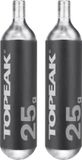 Topeak Threaded Co2 Patroon 25g 2 Eenheden Transparant