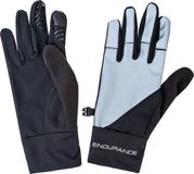 ENDURANCE Sports Group Denmark A/S Hardloop Handschoenen Reflectie Unisex Zwart Polyester Maat M