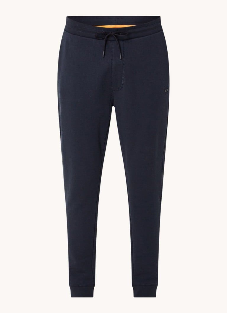 HUGO BOSS Tapered Fit Jogging Pants with Logo and Pockets