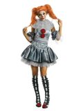 Rubie's Officieel Pennywise-clownkostuum uit de film IT, voor dames
