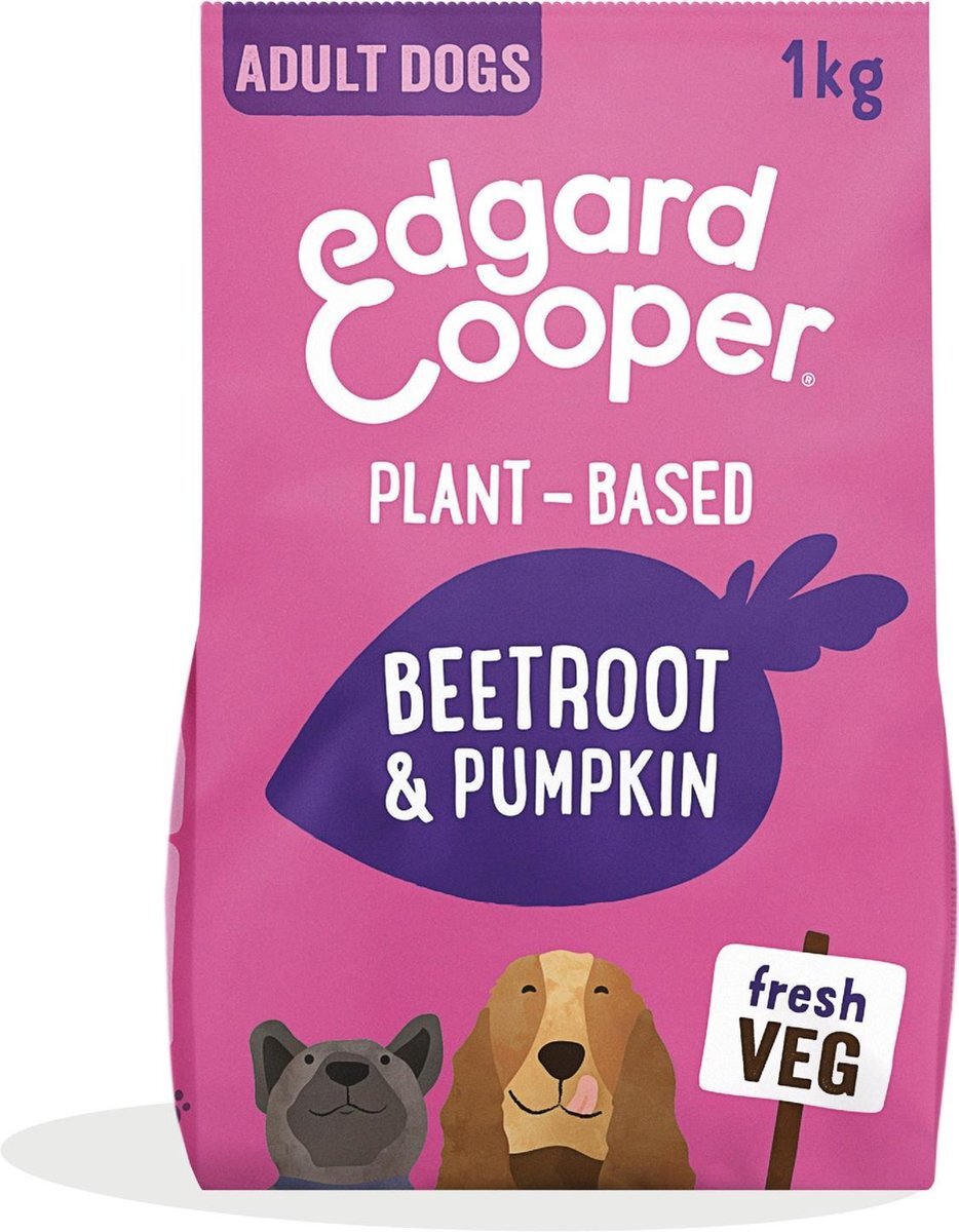 Edgard & Cooper Edgard&Cooper Plantbased Adult Rode Biet&Pompoen - Hondenvoer - 1 kg