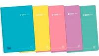 Enri Notitieboek, pastel, kwart, 80 vellen (5 stuks)