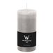 Wiedemann Bougie cylindrique/bougie pilier - bougie rustique - gris clair - 6 x 12 cm - 42 heures de combustion